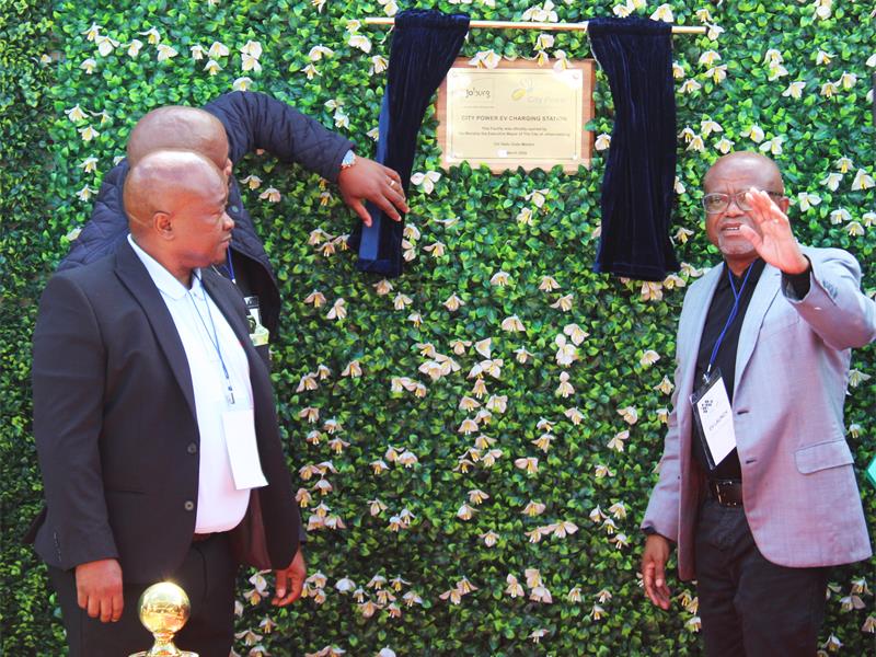 Official launch of City Power's EV charging station in Booysens, Johannesburg — March 2026
