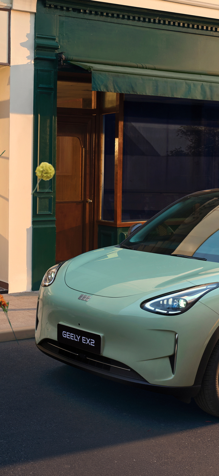 Geely E2 (EX2) electric car — official Geely press image
