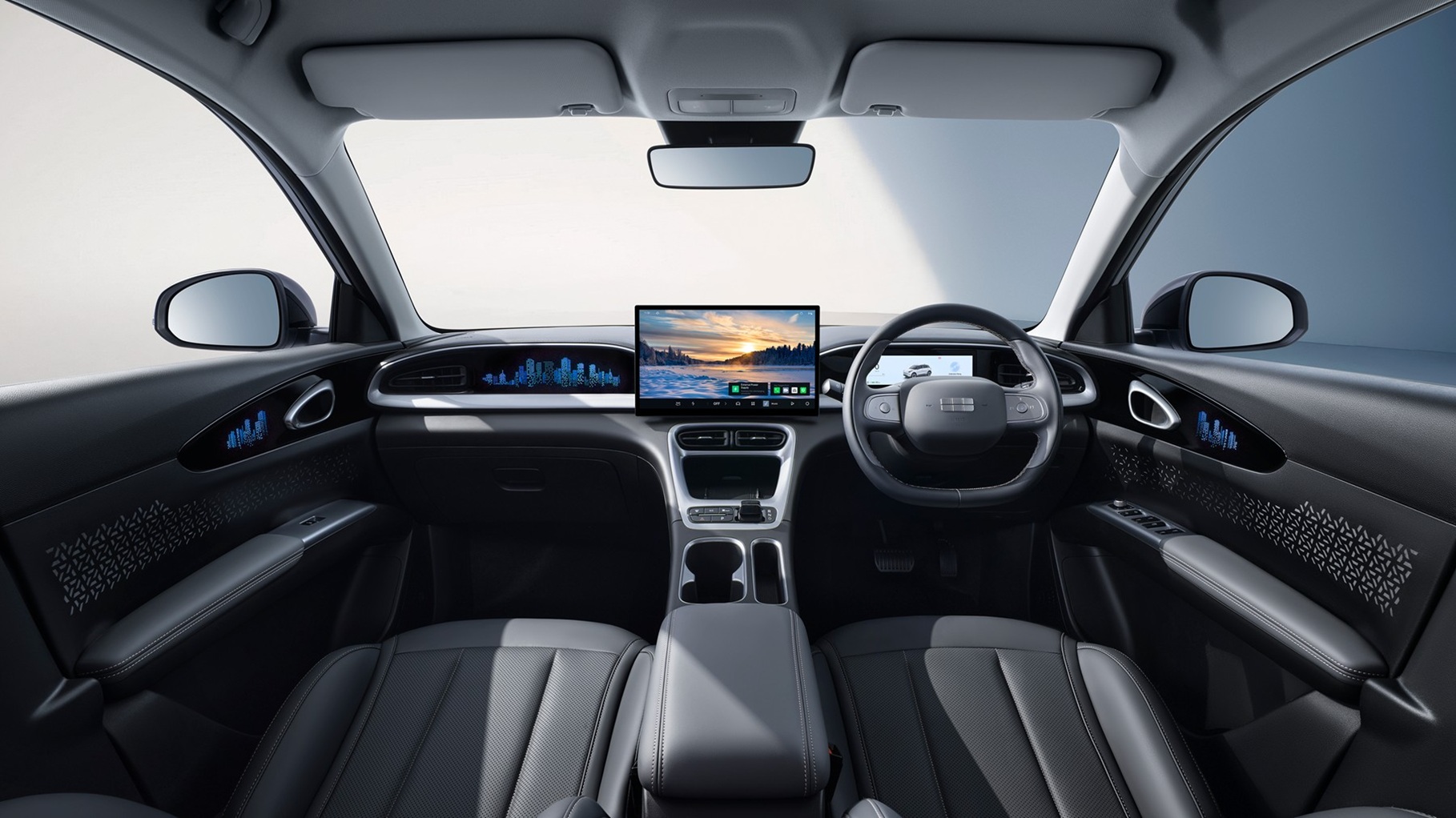 Geely E2 dashboard and infotainment