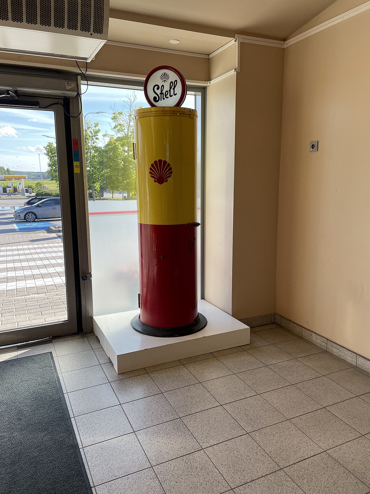 Petrol fuel pump — the running cost the Volkswagen Polo cannot escape