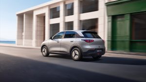 Geely E2 — official manufacturer press image