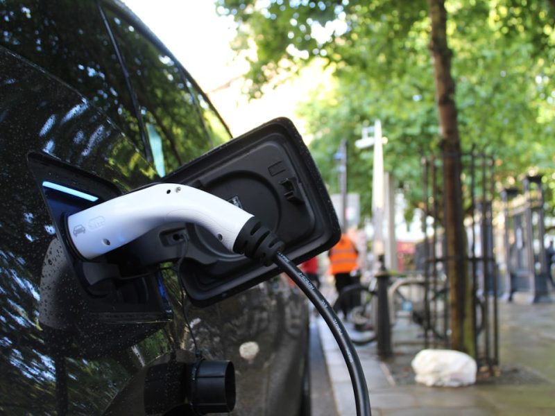 Electric car charging in Birmingham City Centre