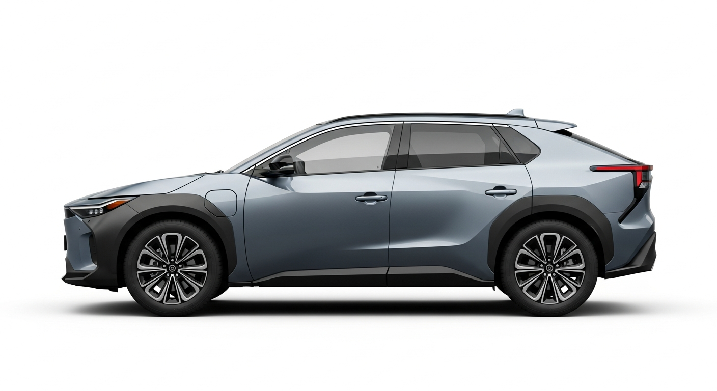 Concept render of a Toyota bZ4X for illustrative purposes